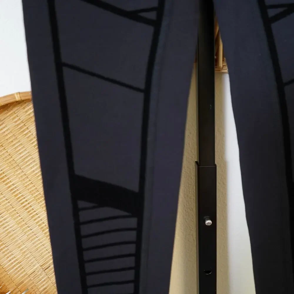 Alo Yoga Flocked High Waist Moto‎ Leggings Black Womens Size Small